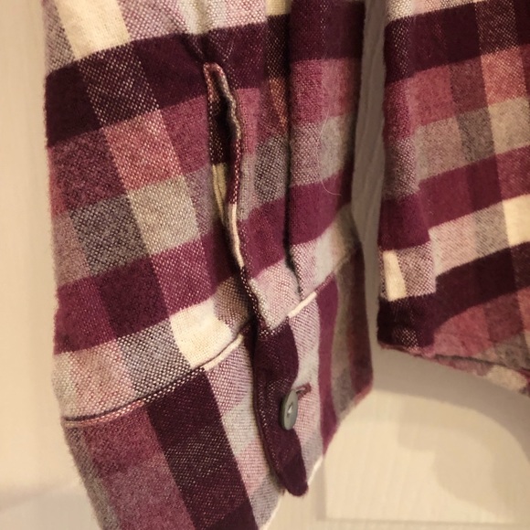 L. L. Bean Women’s Heathered Flannel Shirt, Size Large - Picture 8 of 11